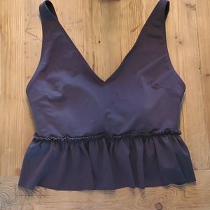 Kortni Jean peplum swim top